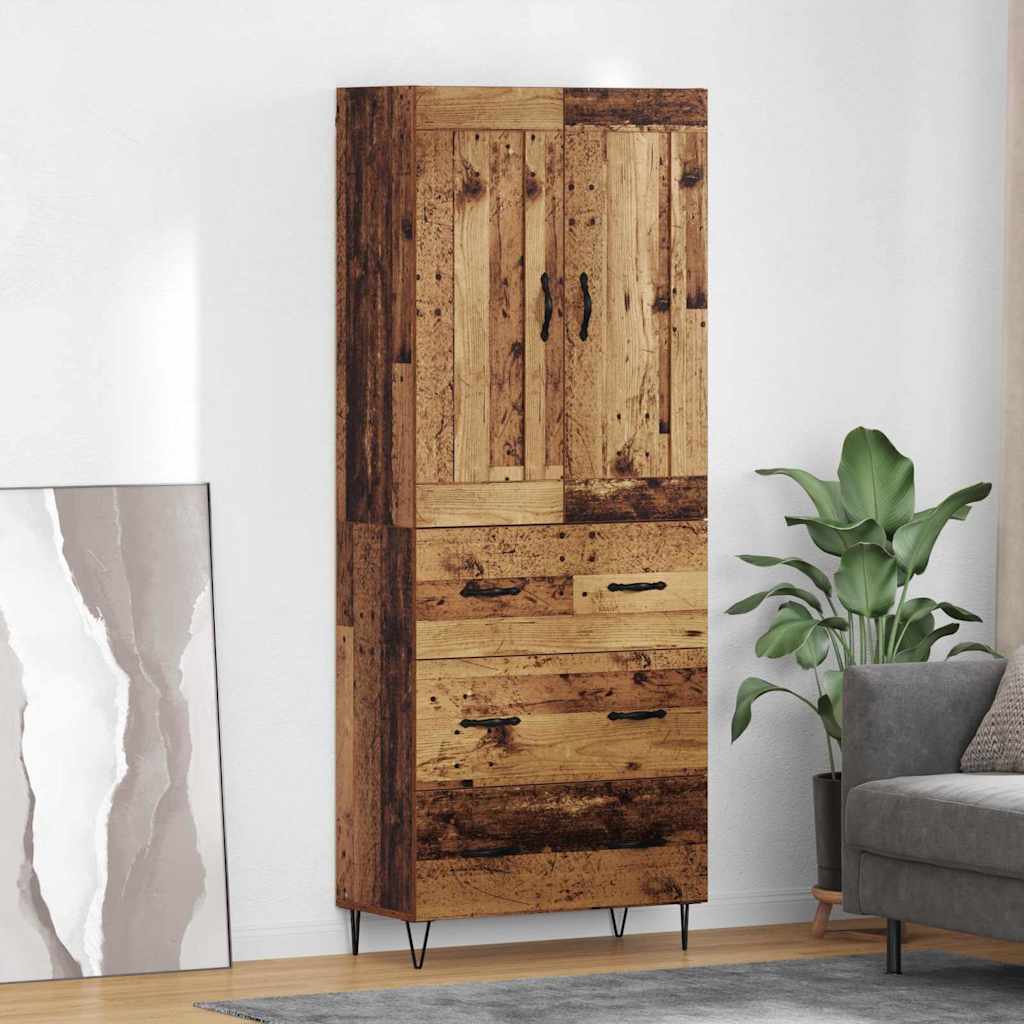 Highboard Staro drvo 69,5 x 34 x 180 cm Konstruirano drvo