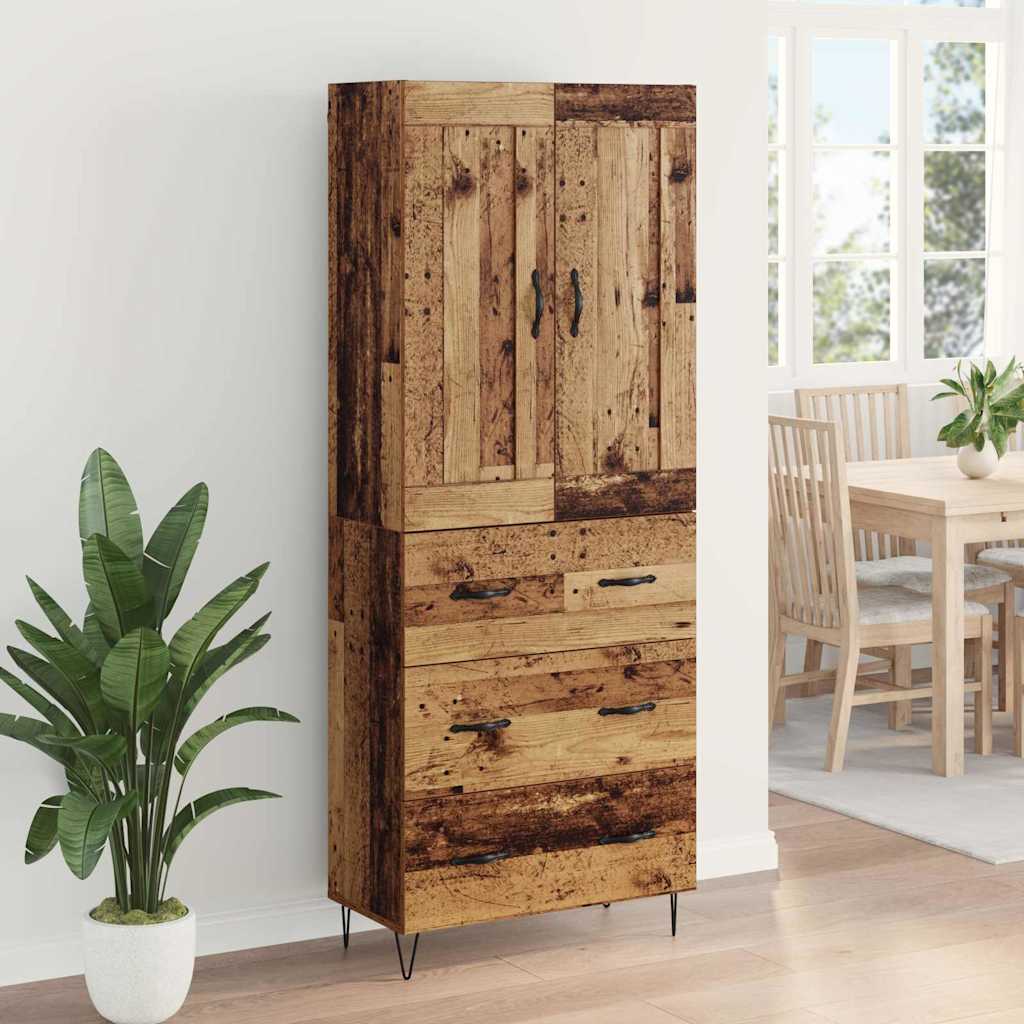 Highboard Staro drvo 69,5 x 34 x 180 cm Konstruirano drvo