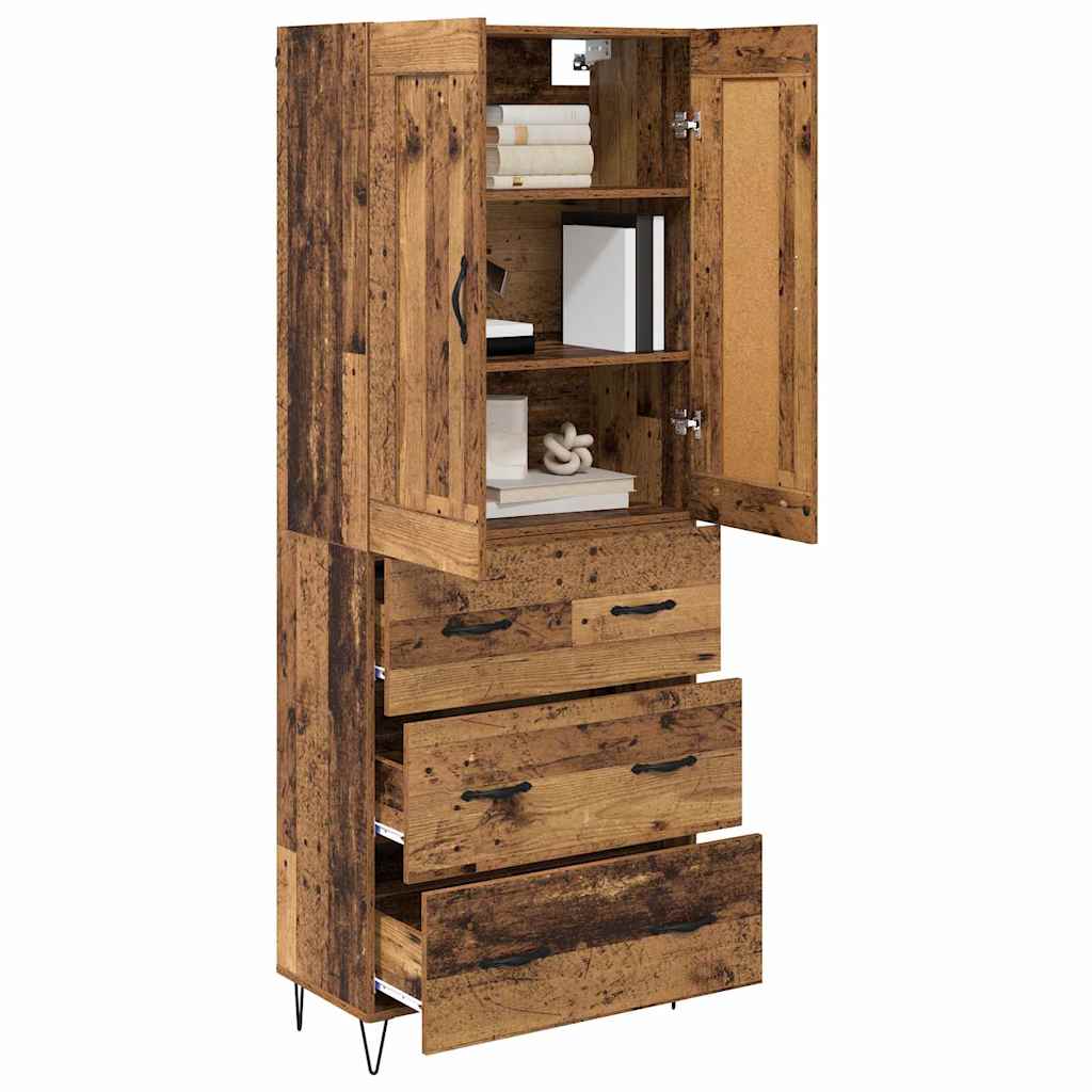 Highboard Staro drvo 69,5 x 34 x 180 cm Konstruirano drvo