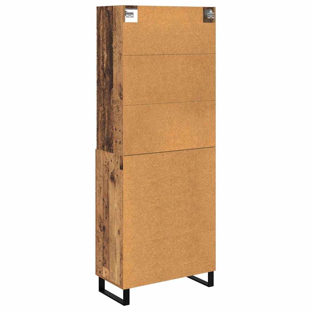 Highboard s ladicama 2 pcs Staro drvo Konstruirano drvo