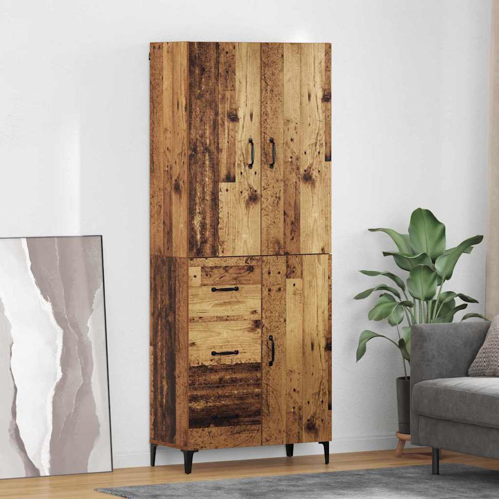 Highboard Zidne Staro drvo 69,5 x 34 x 180 cm Konstruirano drvo