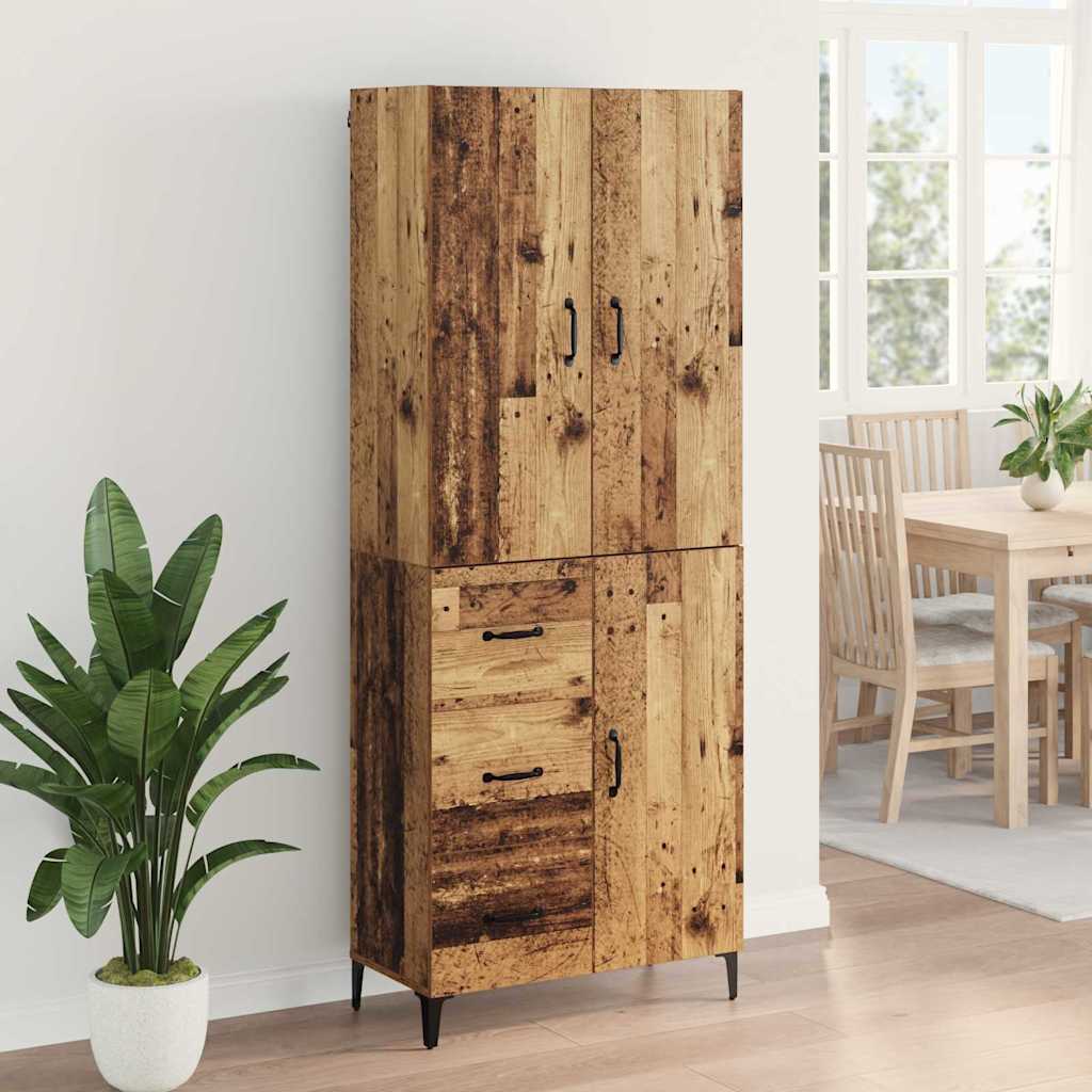 Highboard Zidne Staro drvo 69,5 x 34 x 180 cm Konstruirano drvo