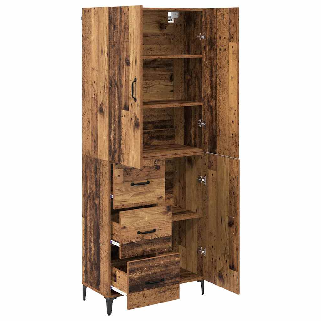 Highboard Zidne Staro drvo 69,5 x 34 x 180 cm Konstruirano drvo