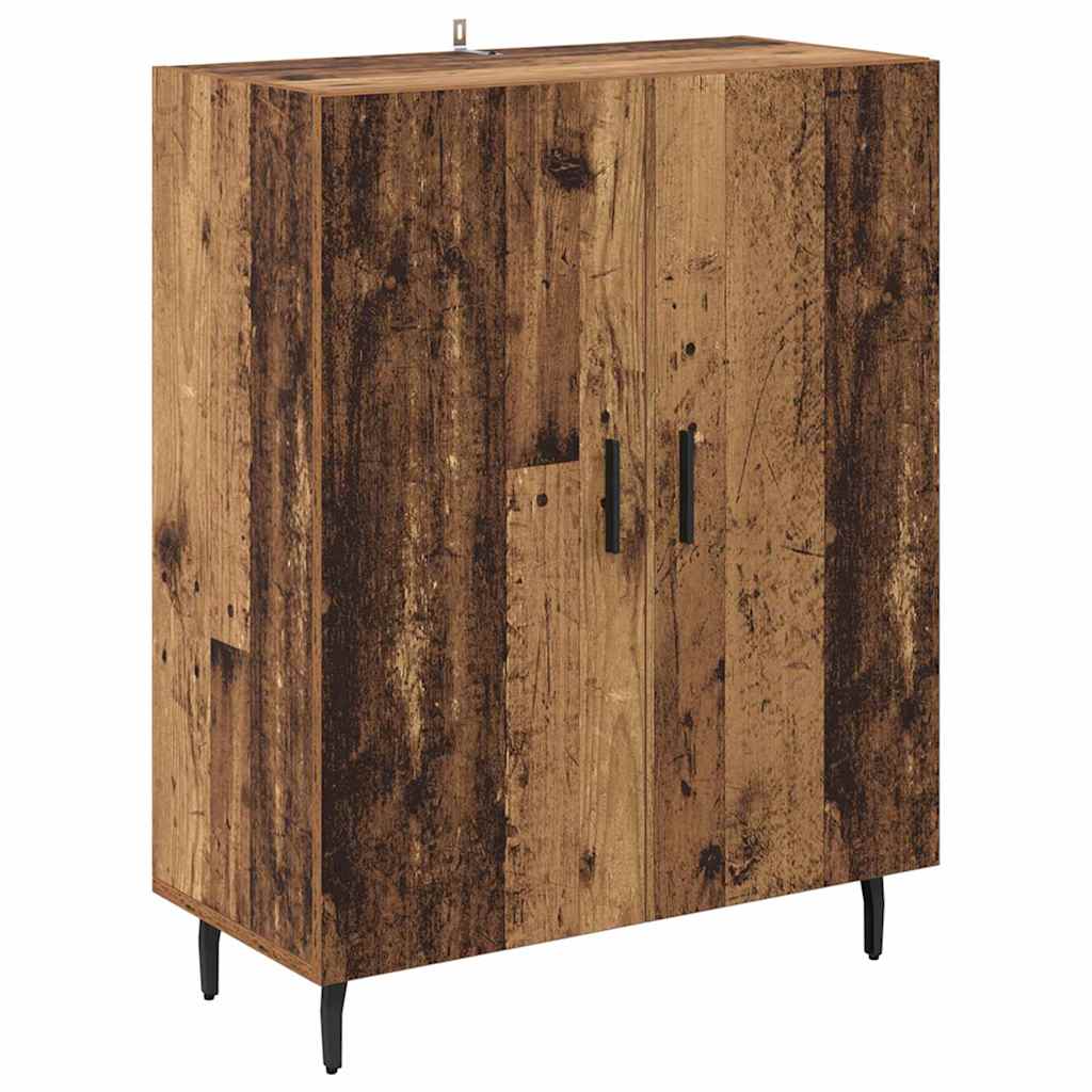 Highboard 2 pcs Staro drvo Konstruirano drvo