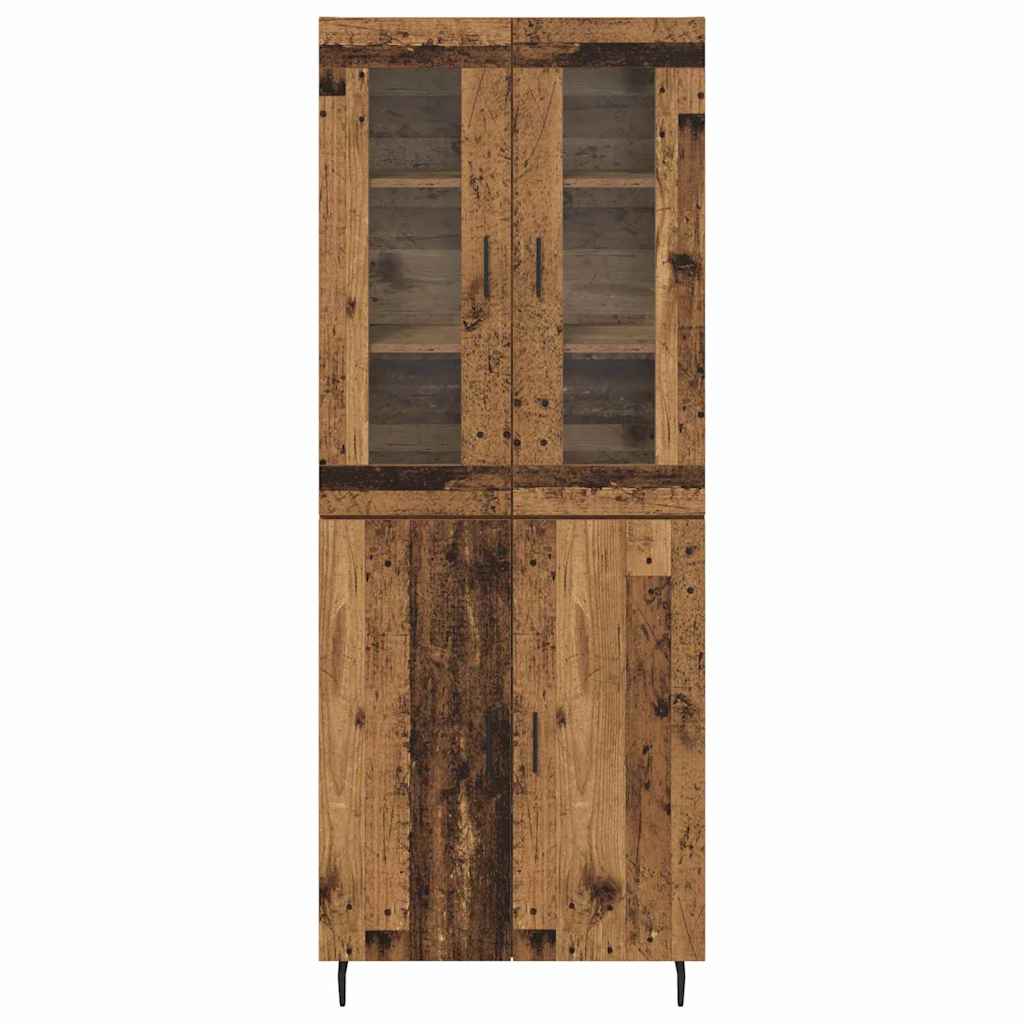 Highboard 2 pcs Staro drvo Konstruirano drvo