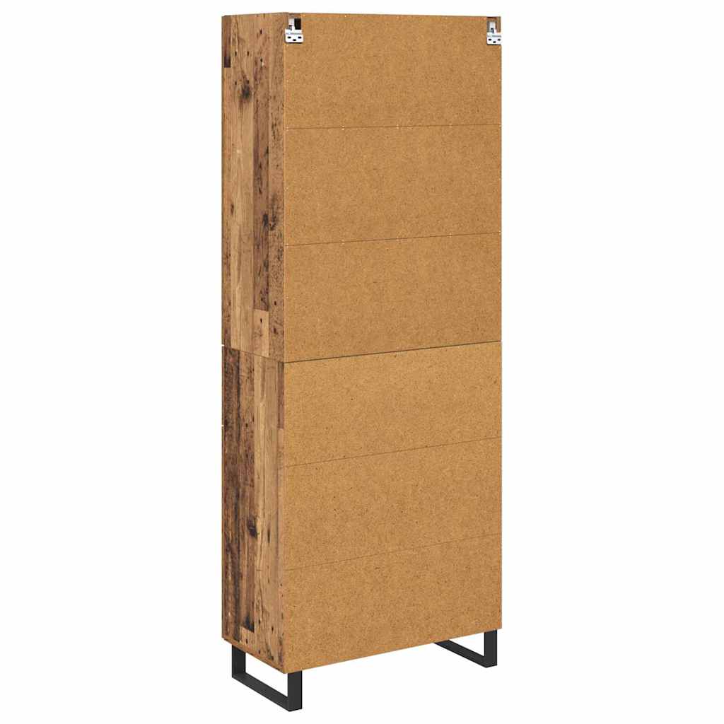 Highboard s ladicama 2 pcs Staro drvo Konstruirano drvo
