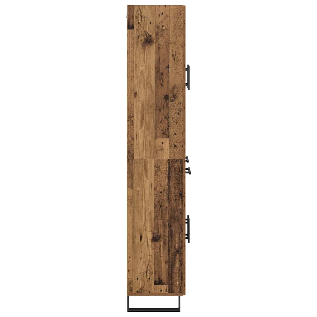Highboard s ladicama 2 pcs Staro drvo Konstruirano drvo