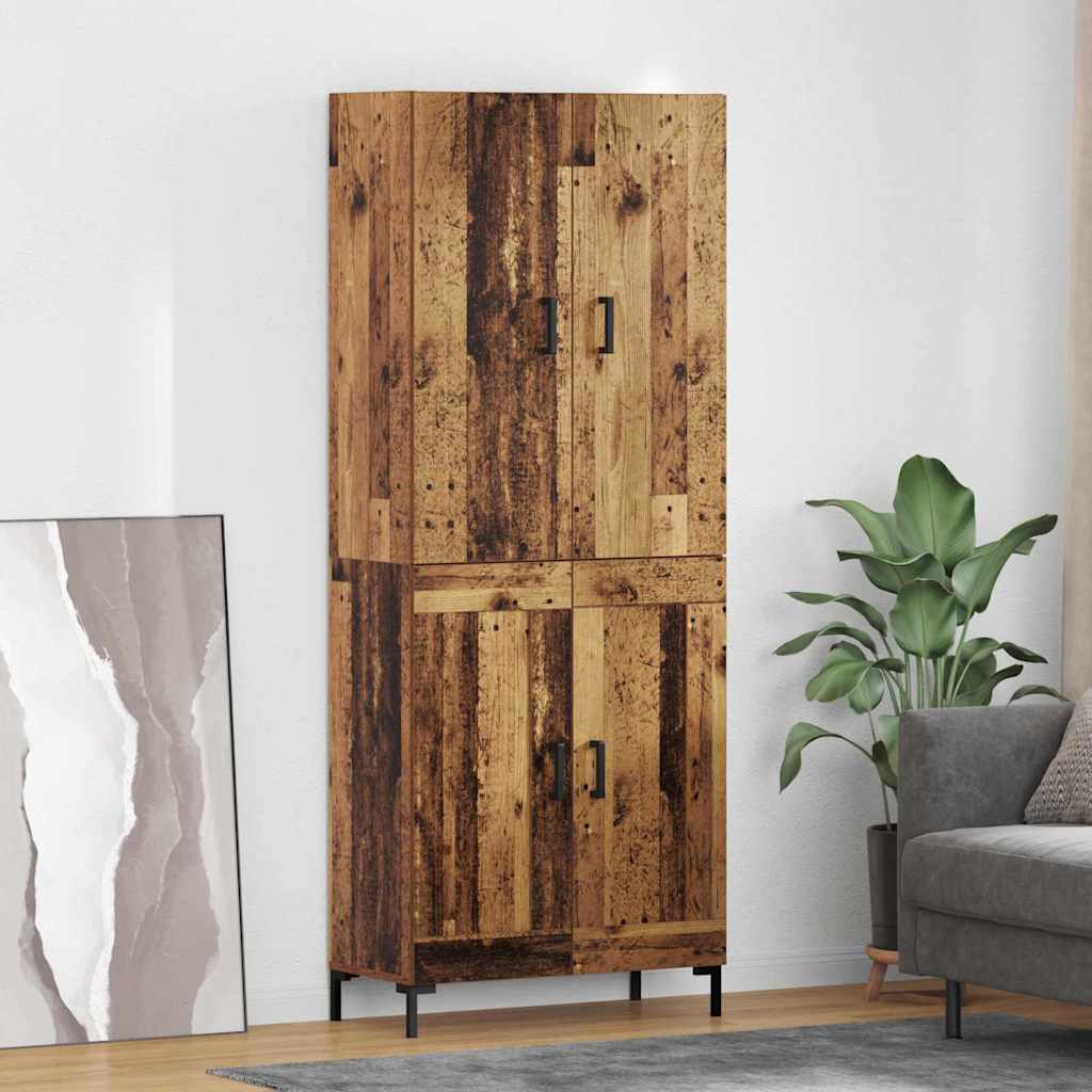 Highboard Zidne Staro drvo 69,5 x 34 x 180 cm Konstruirano drvo