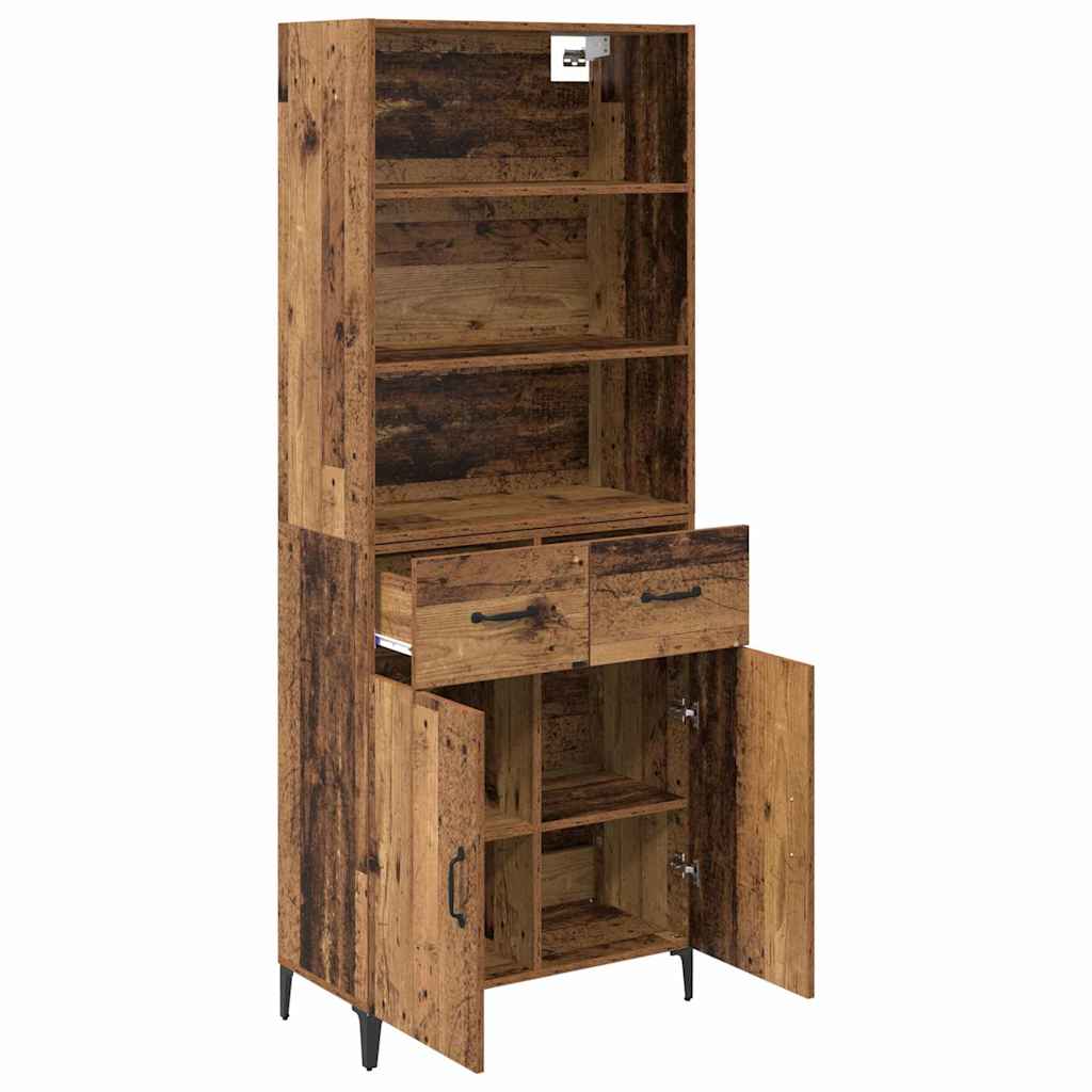 Highboard Staro drvo 69,5 x 34 x 180 cm Konstruirano drvo