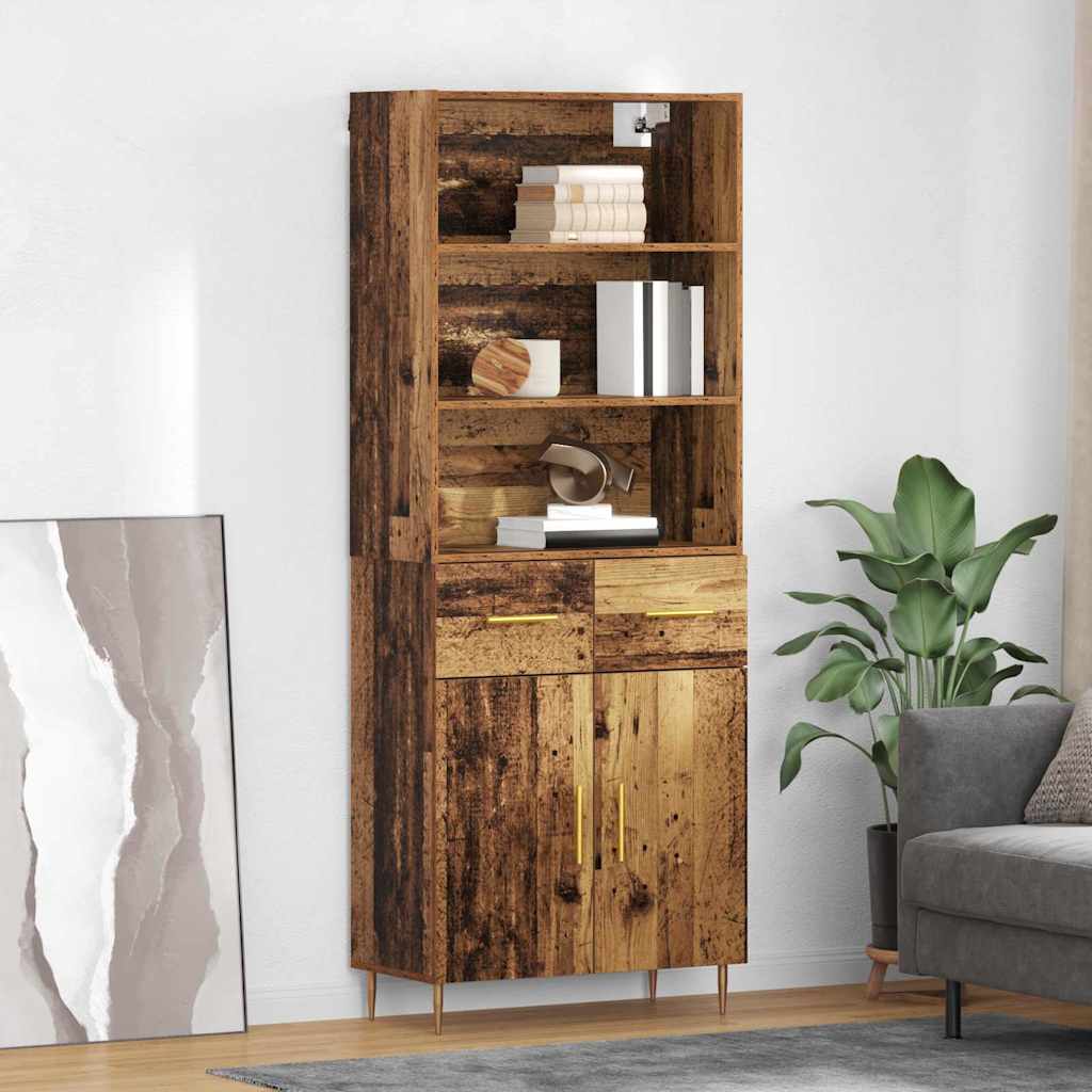 Highboard Staro drvo 69,5 x 34 x 180 cm Konstruirano drvo