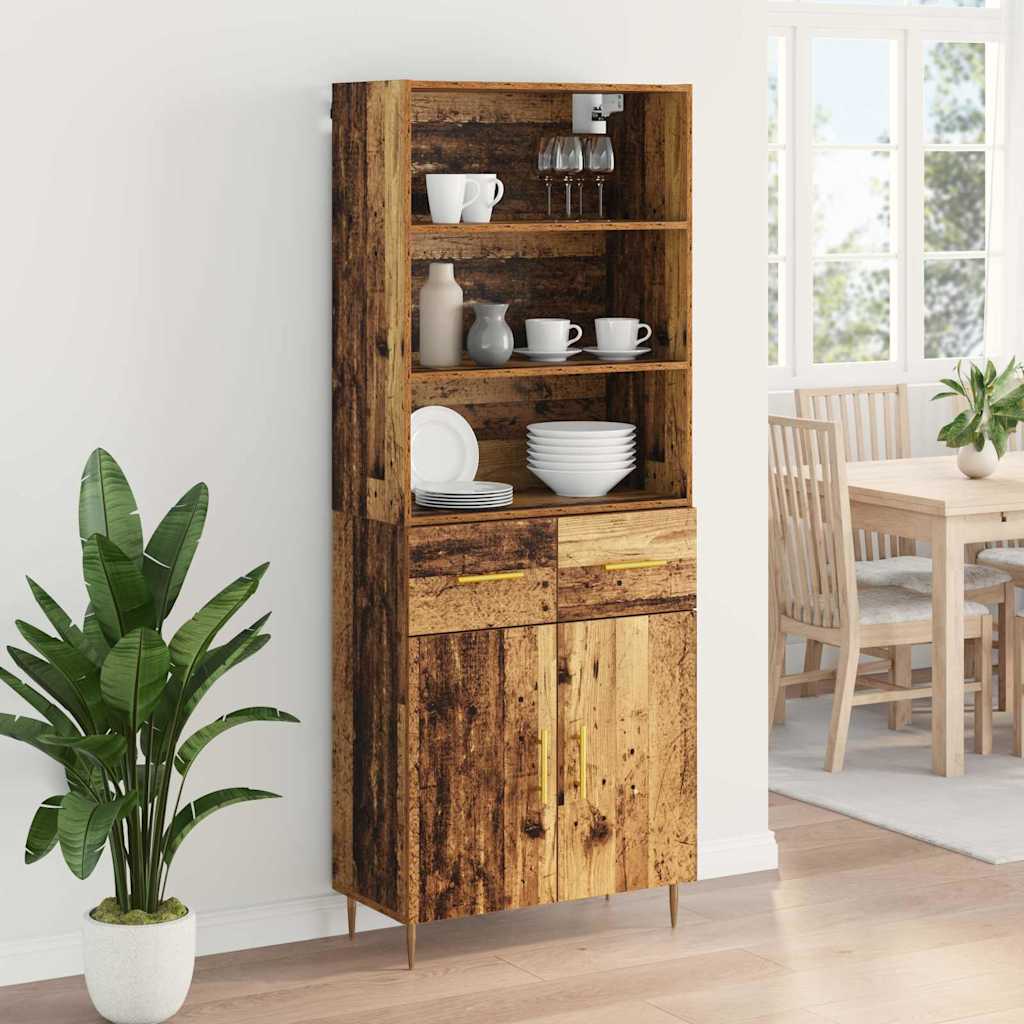 Highboard Staro drvo 69,5 x 34 x 180 cm Konstruirano drvo