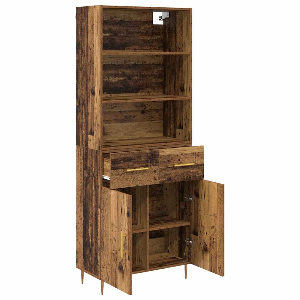 Highboard Staro drvo 69,5 x 34 x 180 cm Konstruirano drvo