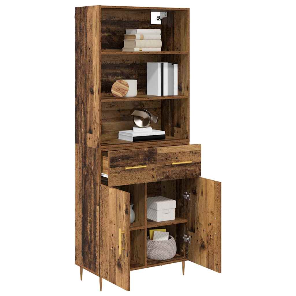 Highboard Staro drvo 69,5 x 34 x 180 cm Konstruirano drvo