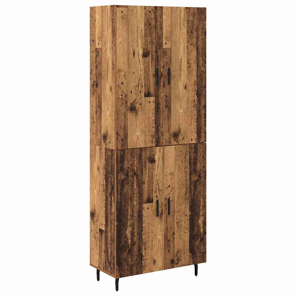 Highboard 2 pcs Staro drvo Konstruirano drvo