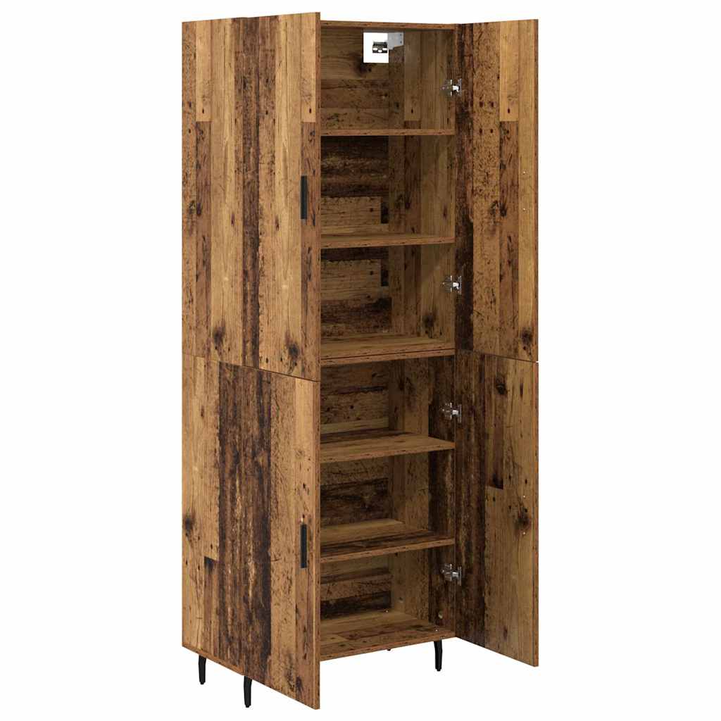 Highboard 2 pcs Staro drvo Konstruirano drvo