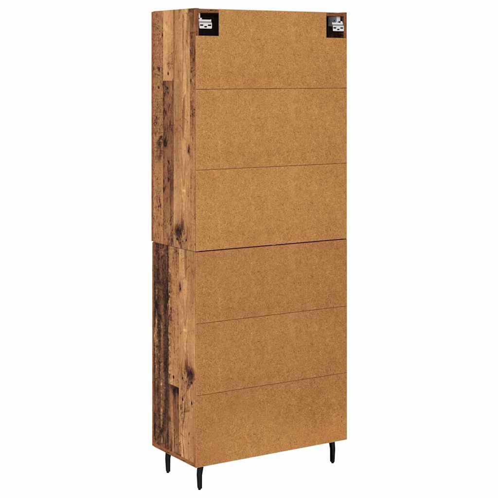 Highboard 2 pcs Staro drvo Konstruirano drvo
