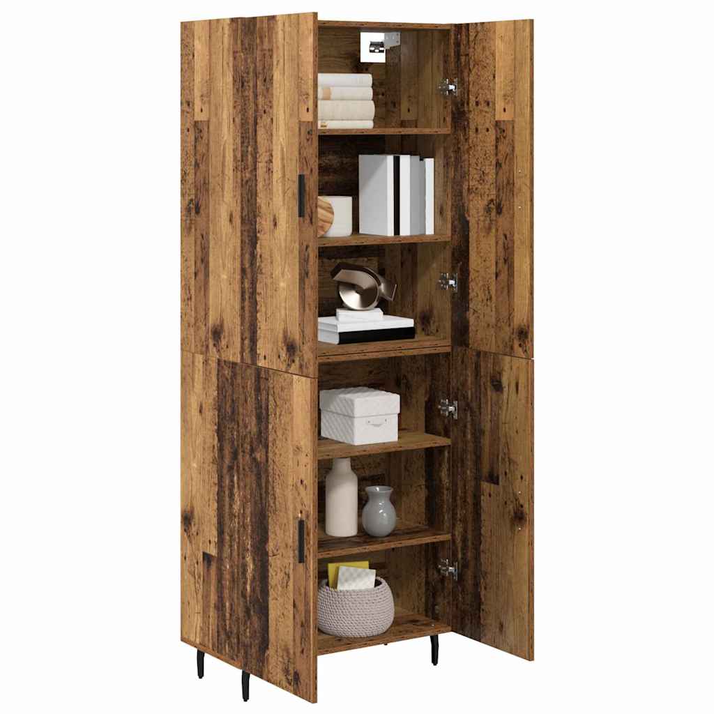 Highboard 2 pcs Staro drvo Konstruirano drvo