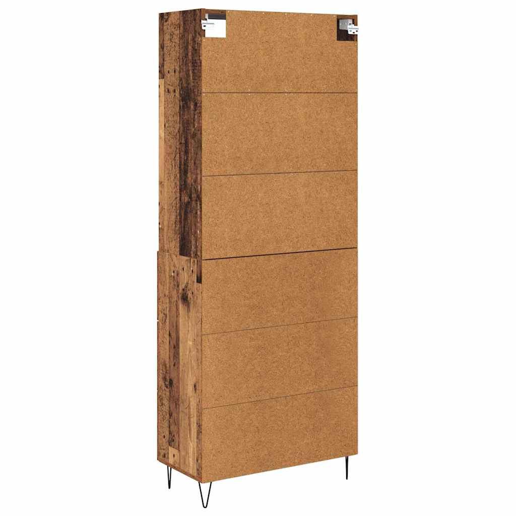 Highboard s ladicama 2 pcs Staro drvo Konstruirano drvo