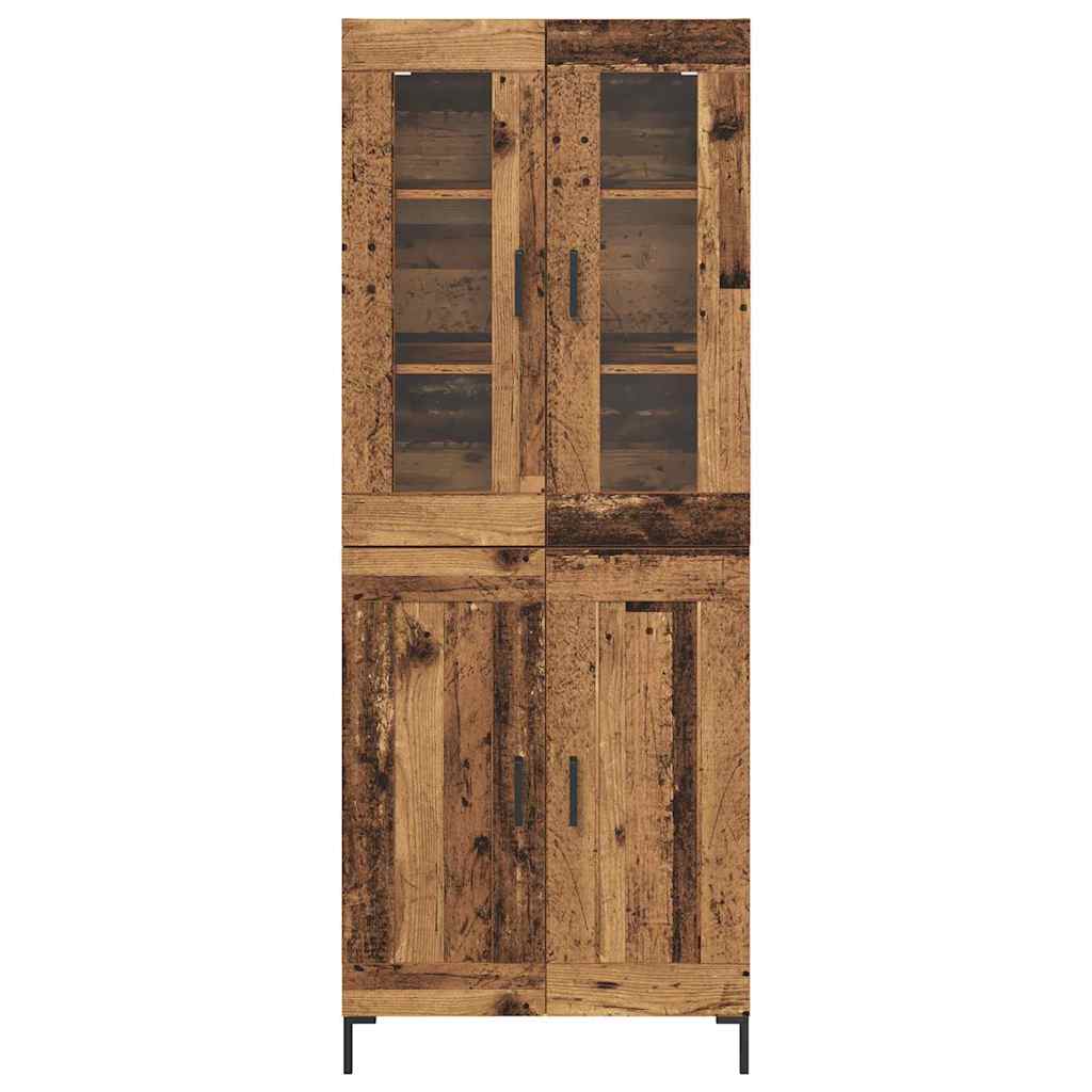 Highboard 2 pcs Staro drvo Konstruirano drvo