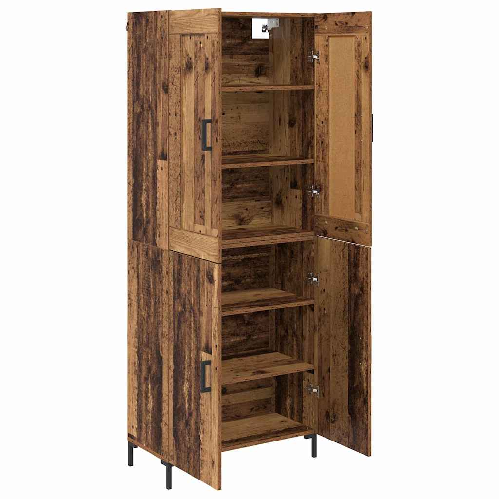Highboard 2 pcs Staro drvo Konstruirano drvo
