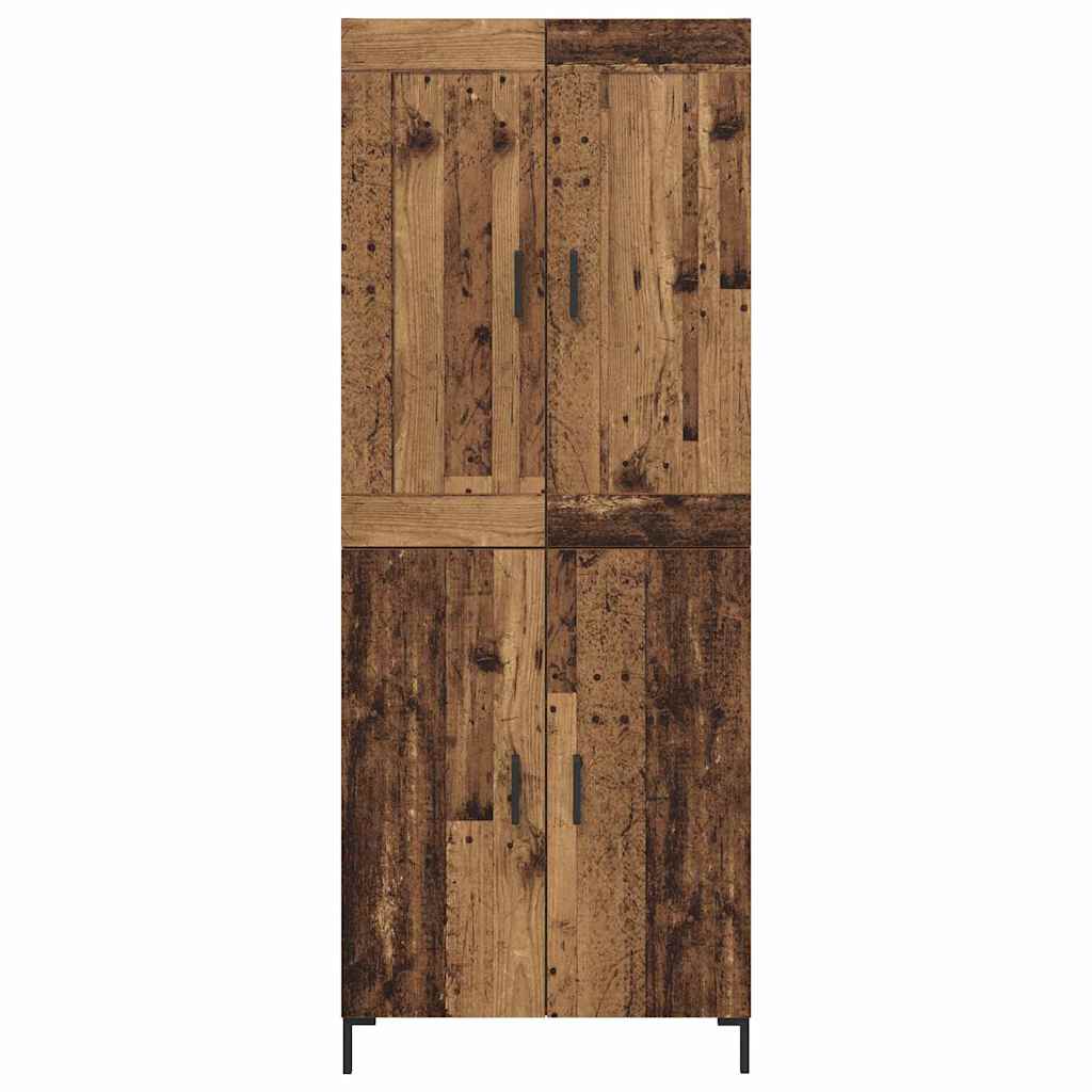Highboard 2 pcs Staro drvo Konstruirano drvo