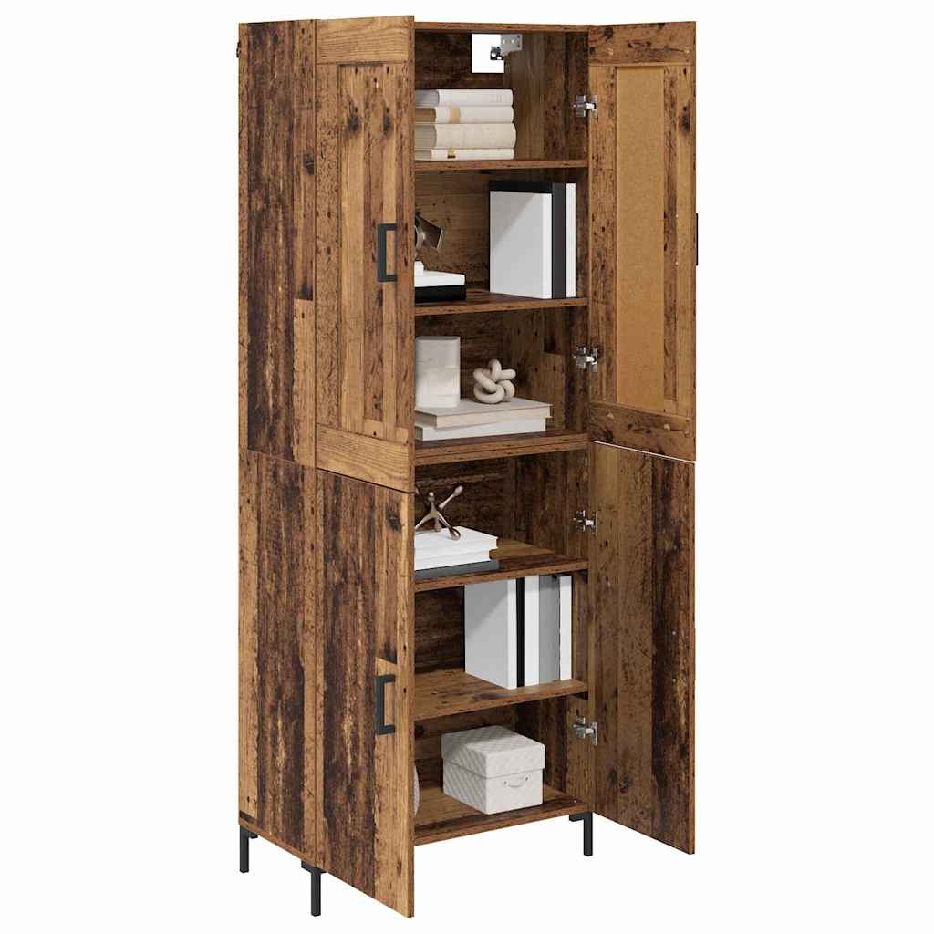 Highboard 2 pcs Staro drvo Konstruirano drvo
