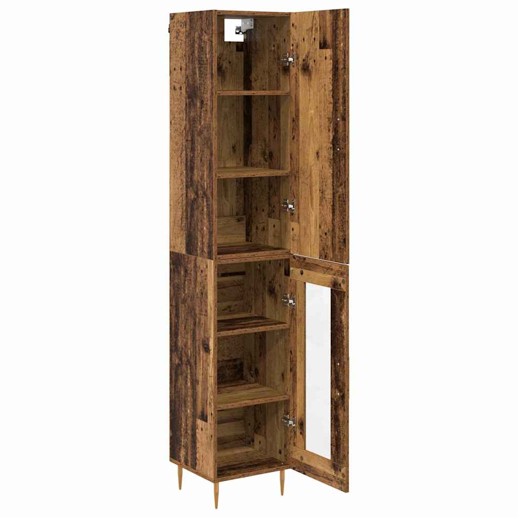Highboard 2 pcs Staro drvo Konstruirano drvo