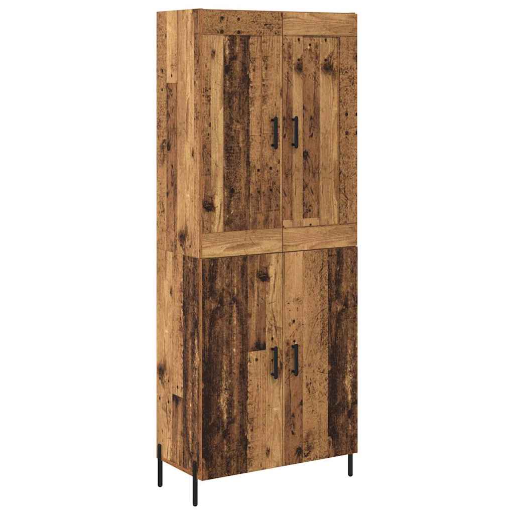 Highboard 2 pcs Staro drvo Konstruirano drvo