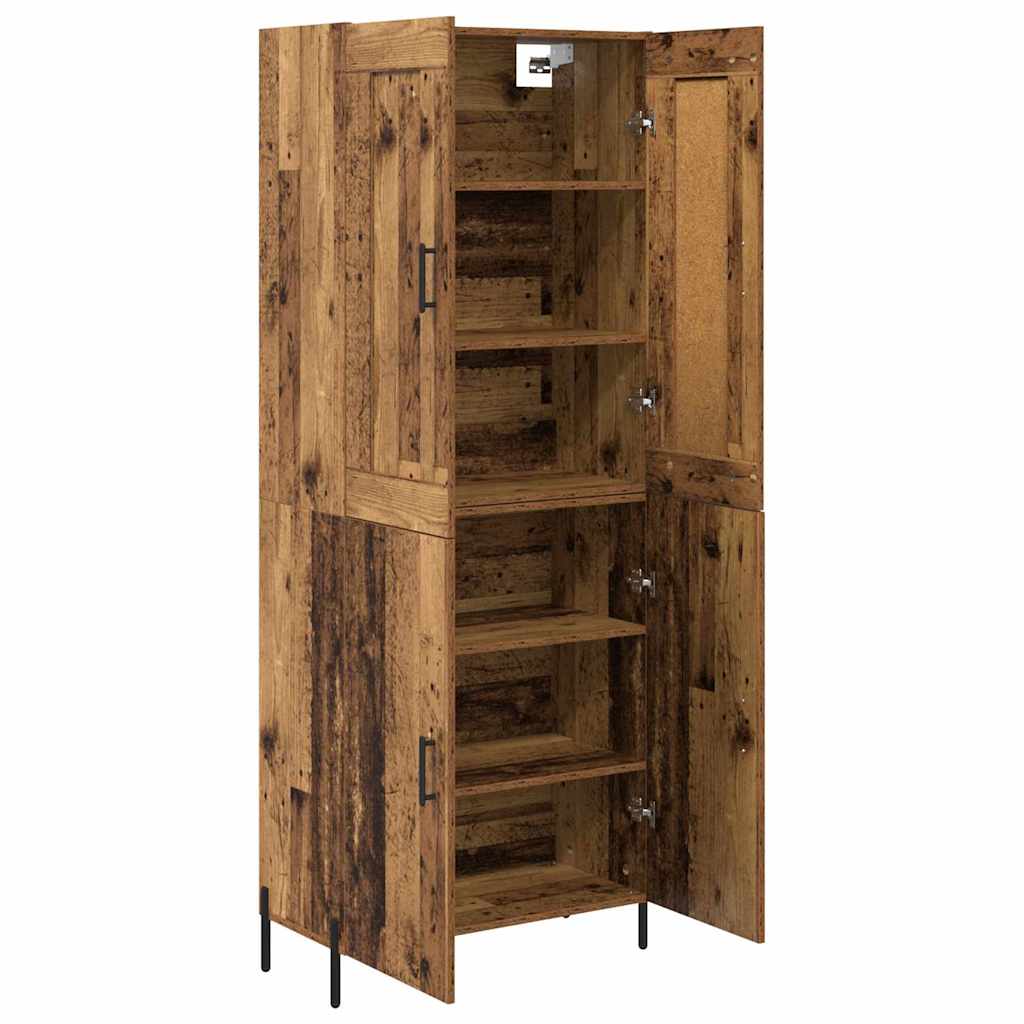 Highboard 2 pcs Staro drvo Konstruirano drvo