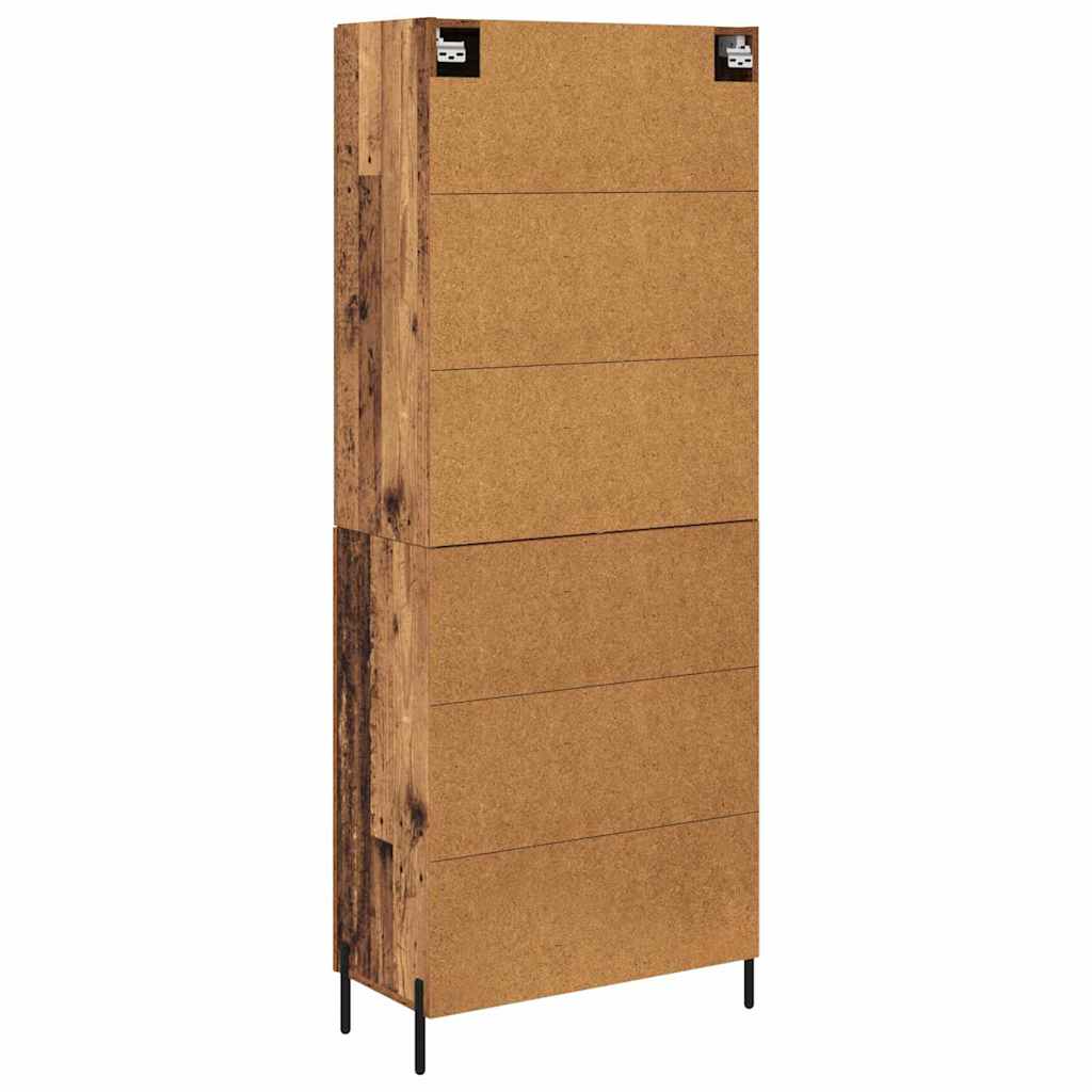 Highboard 2 pcs Staro drvo Konstruirano drvo
