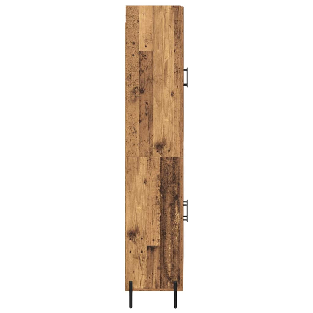 Highboard 2 pcs Staro drvo Konstruirano drvo