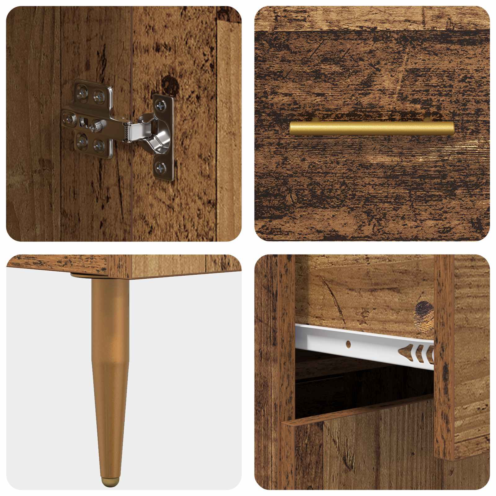 Highboard Zidne Staro drvo 69,5 x 34 x 180 cm Konstruirano drvo