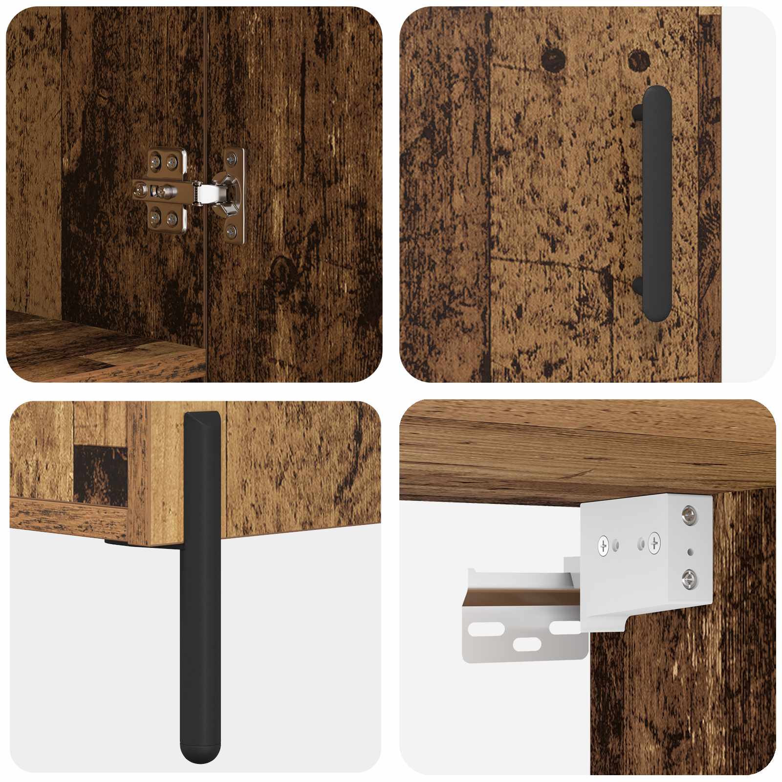 Highboard Zidne Staro drvo 69,5 x 34 x 180 cm Konstruirano drvo