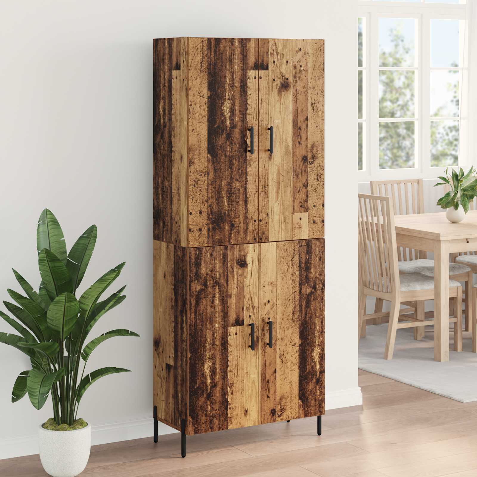 Highboard Zidne Staro drvo 69,5 x 34 x 180 cm Konstruirano drvo