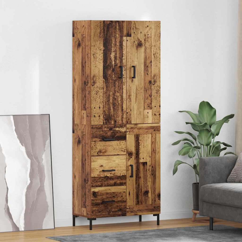 Highboard Zidne Staro drvo 69,5 x 34 x 180 cm Konstruirano drvo