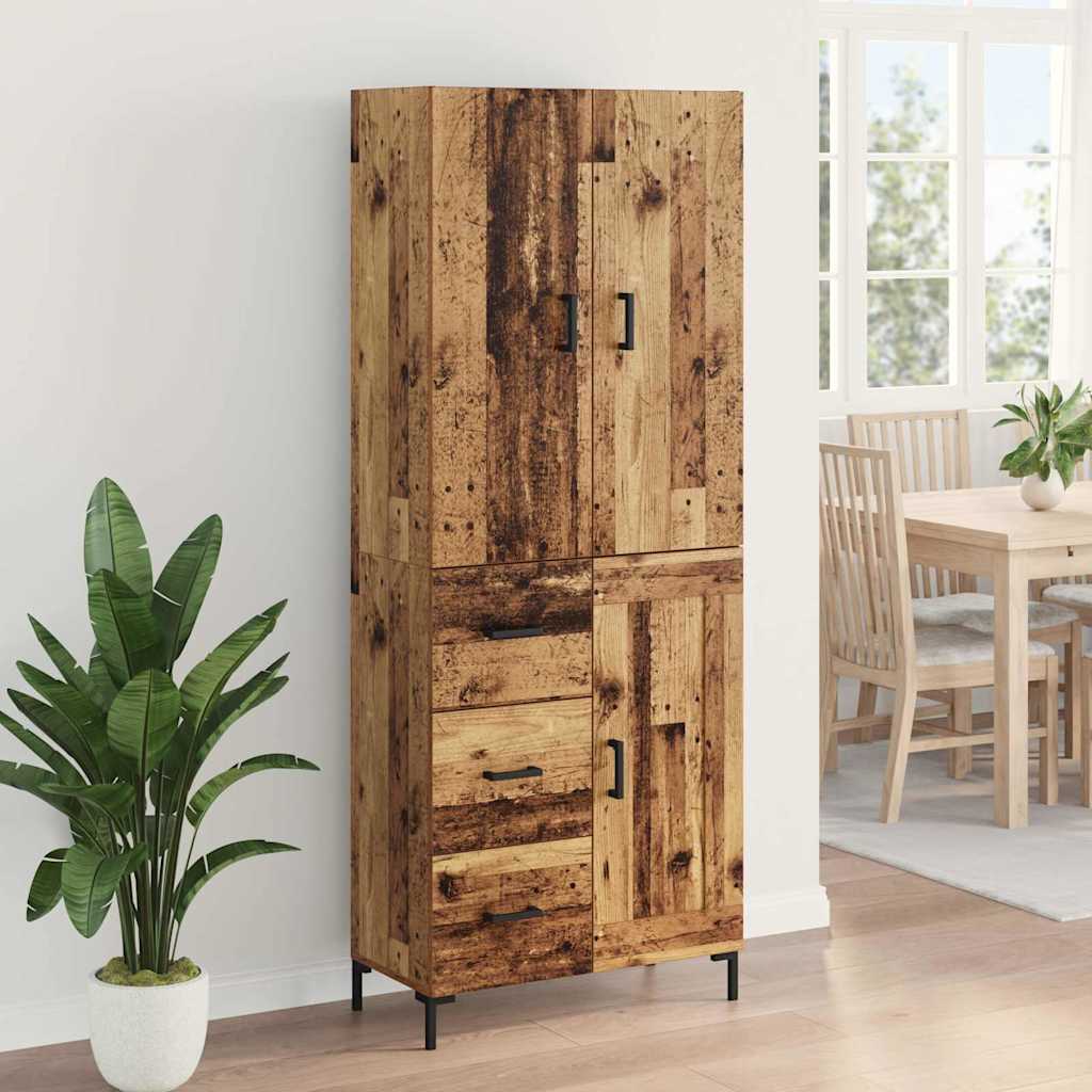 Highboard Zidne Staro drvo 69,5 x 34 x 180 cm Konstruirano drvo