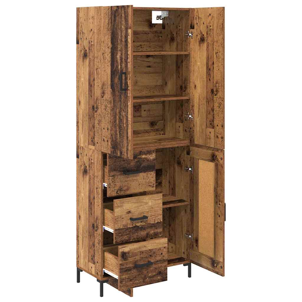 Highboard Zidne Staro drvo 69,5 x 34 x 180 cm Konstruirano drvo