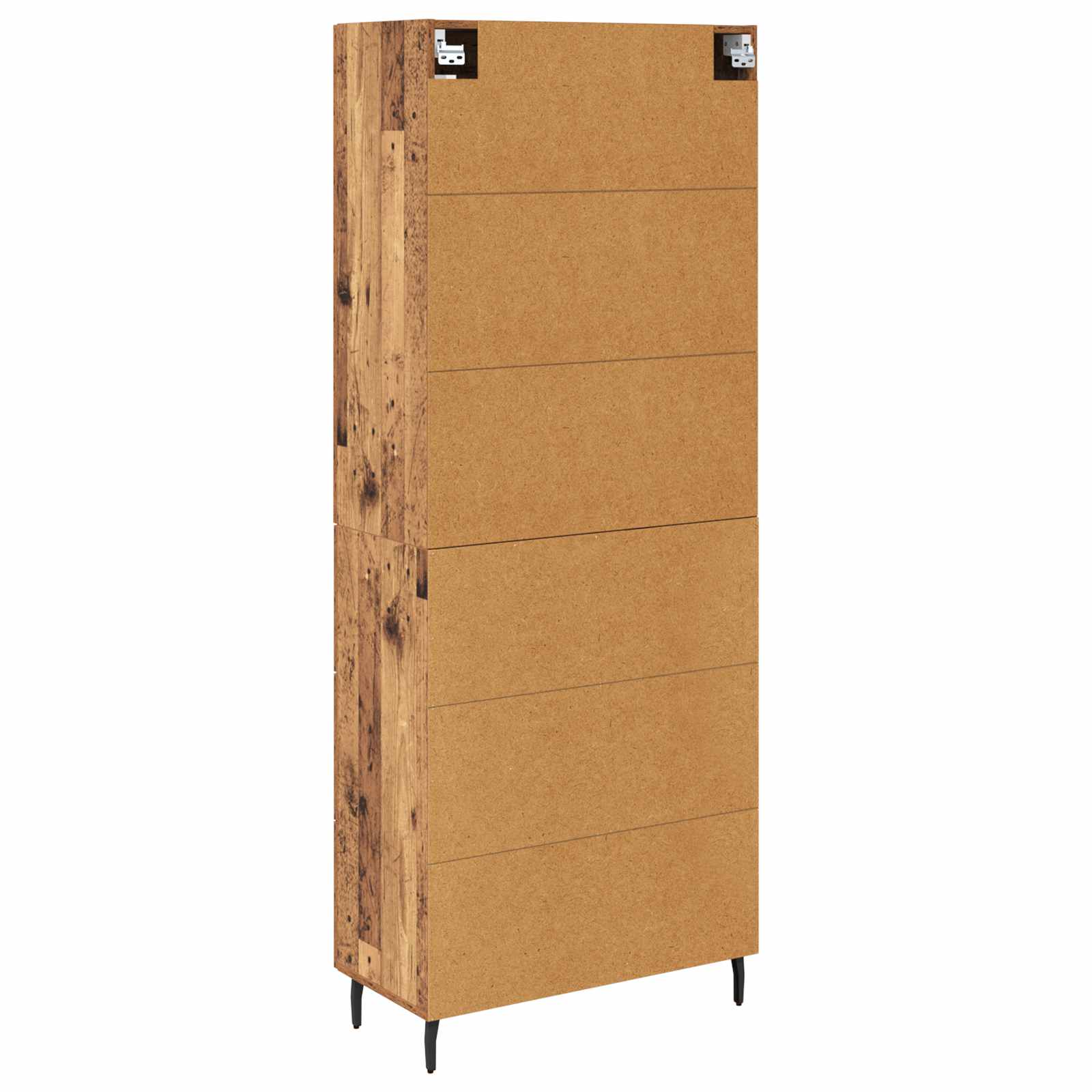 Highboard s ladicama 2 pcs Staro drvo Konstruirano drvo