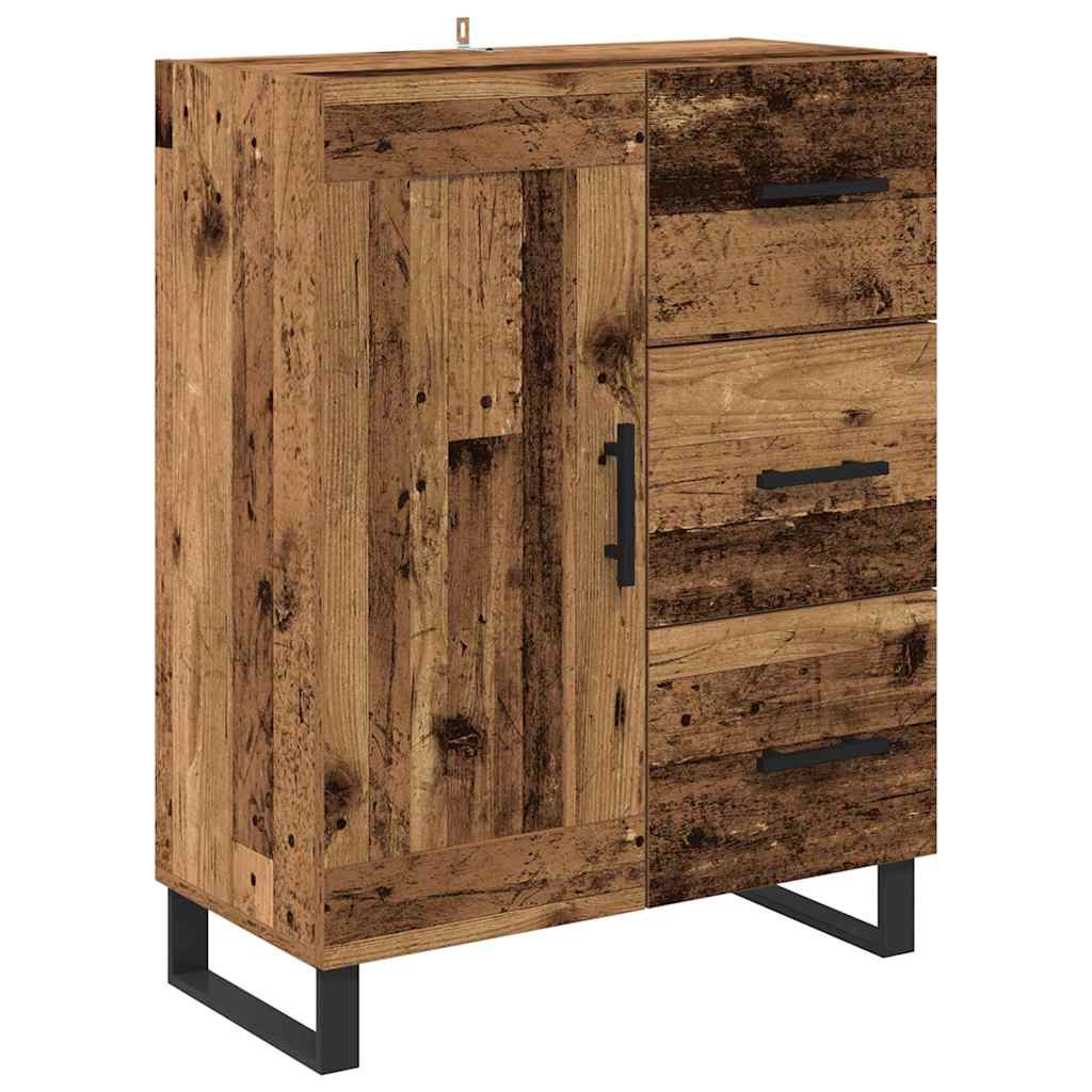 Highboard s ladicama 2 pcs Staro drvo 69,5 x 34 x 180 cm