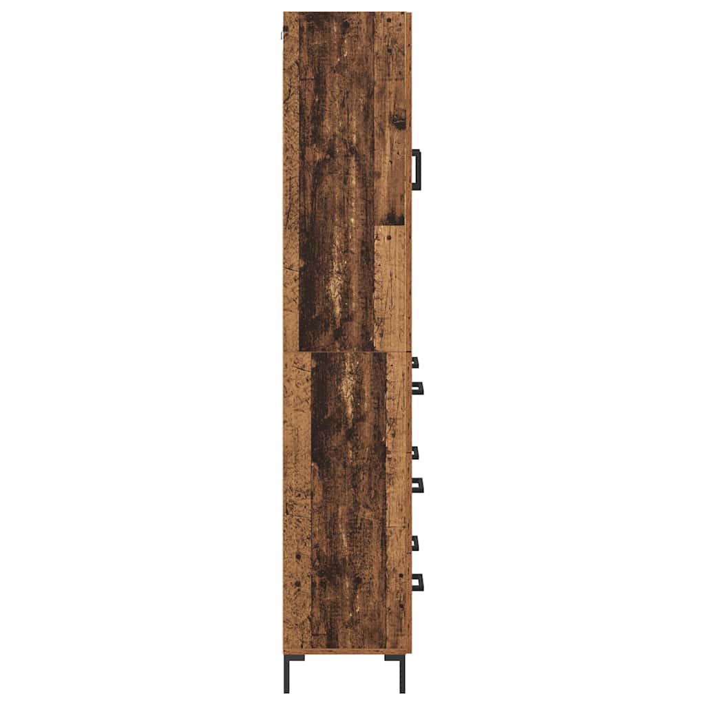 Highboard s ladicama 2 pcs Staro drvo Konstruirano drvo