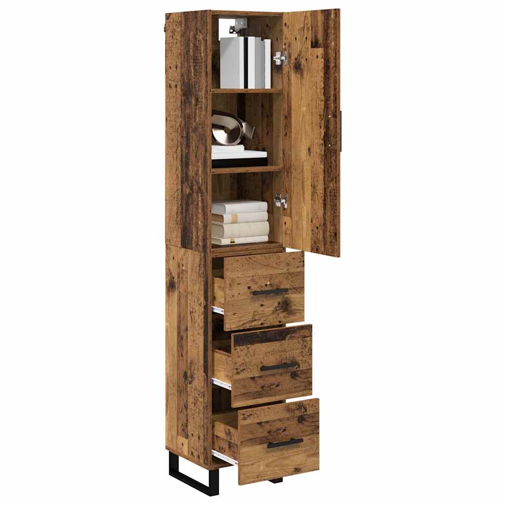 Highboard Staro drvo 34,5 x 34 x 180 cm Konstruirano drvo