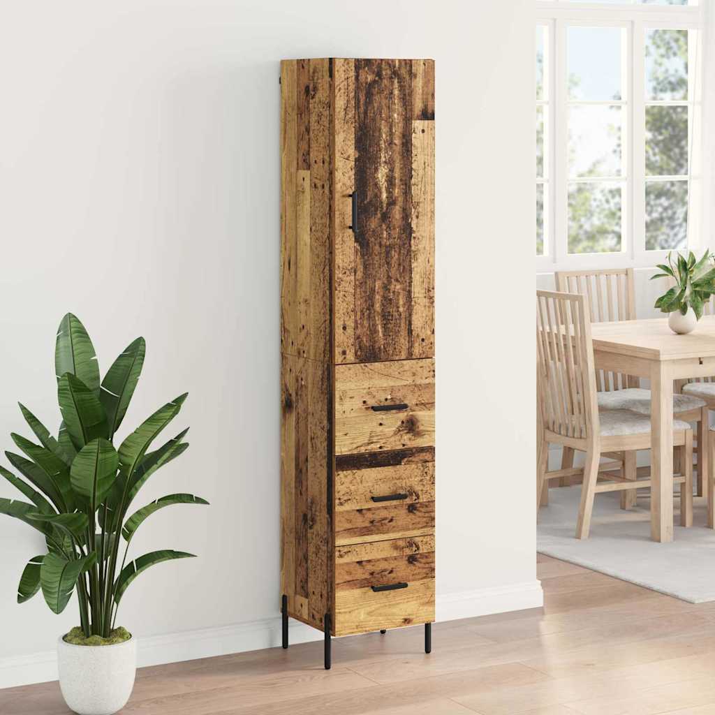 Highboard Staro drvo 34,5 x 34 x 180 cm Konstruirano drvo