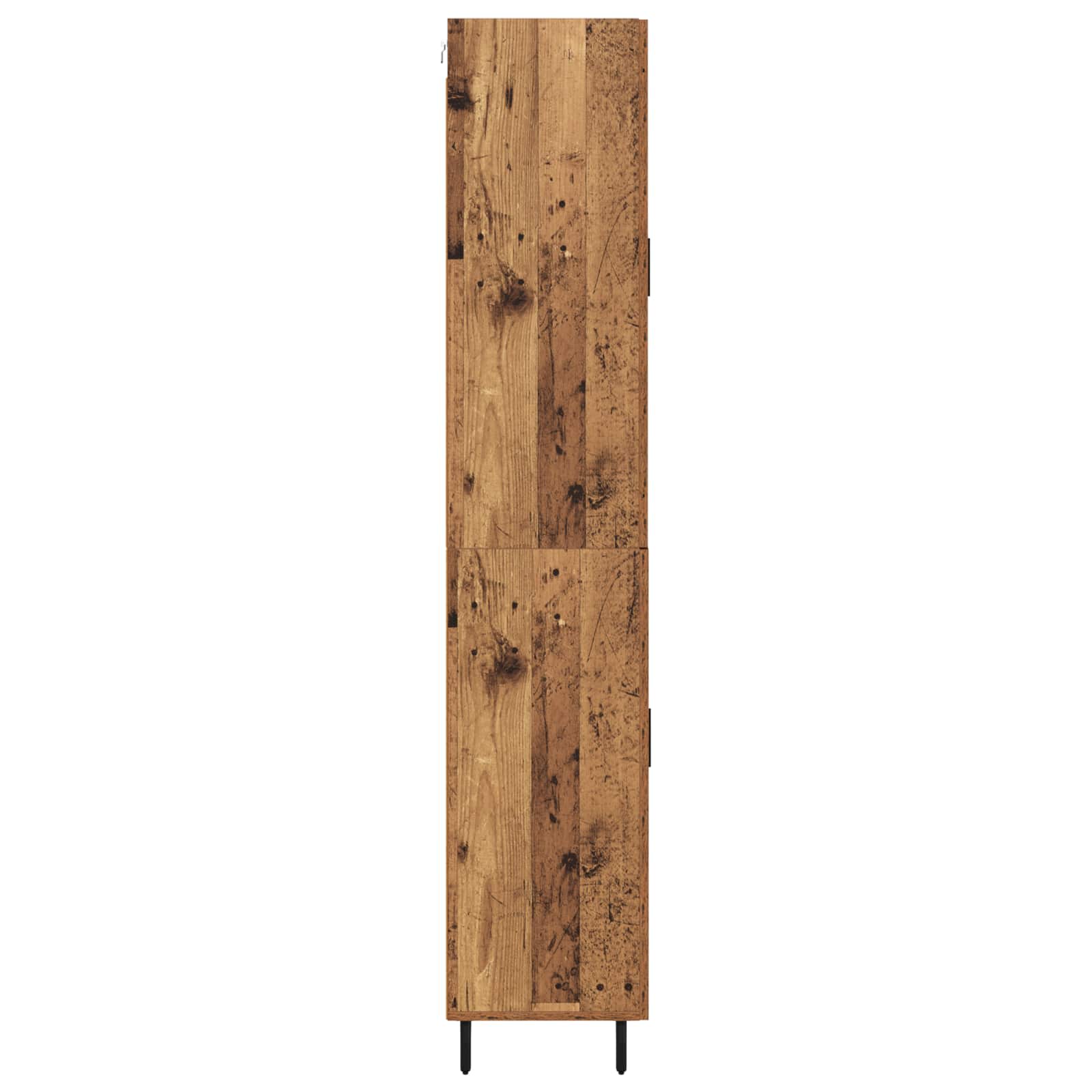 Highboard s ladicama 2 pcs Staro drvo Konstruirano drvo