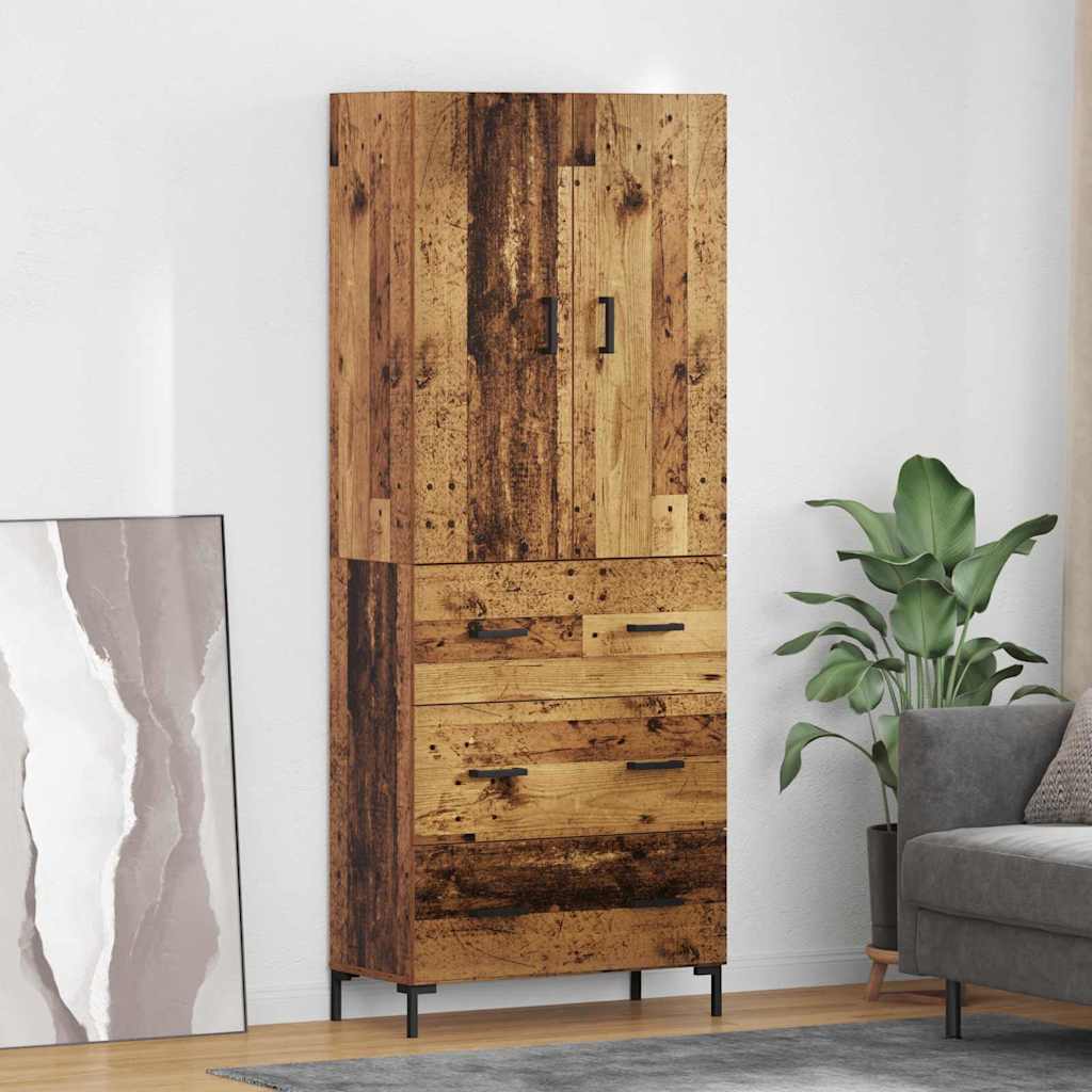 Highboard Zidne Staro drvo 69,5 x 34 x 180 cm Konstruirano drvo