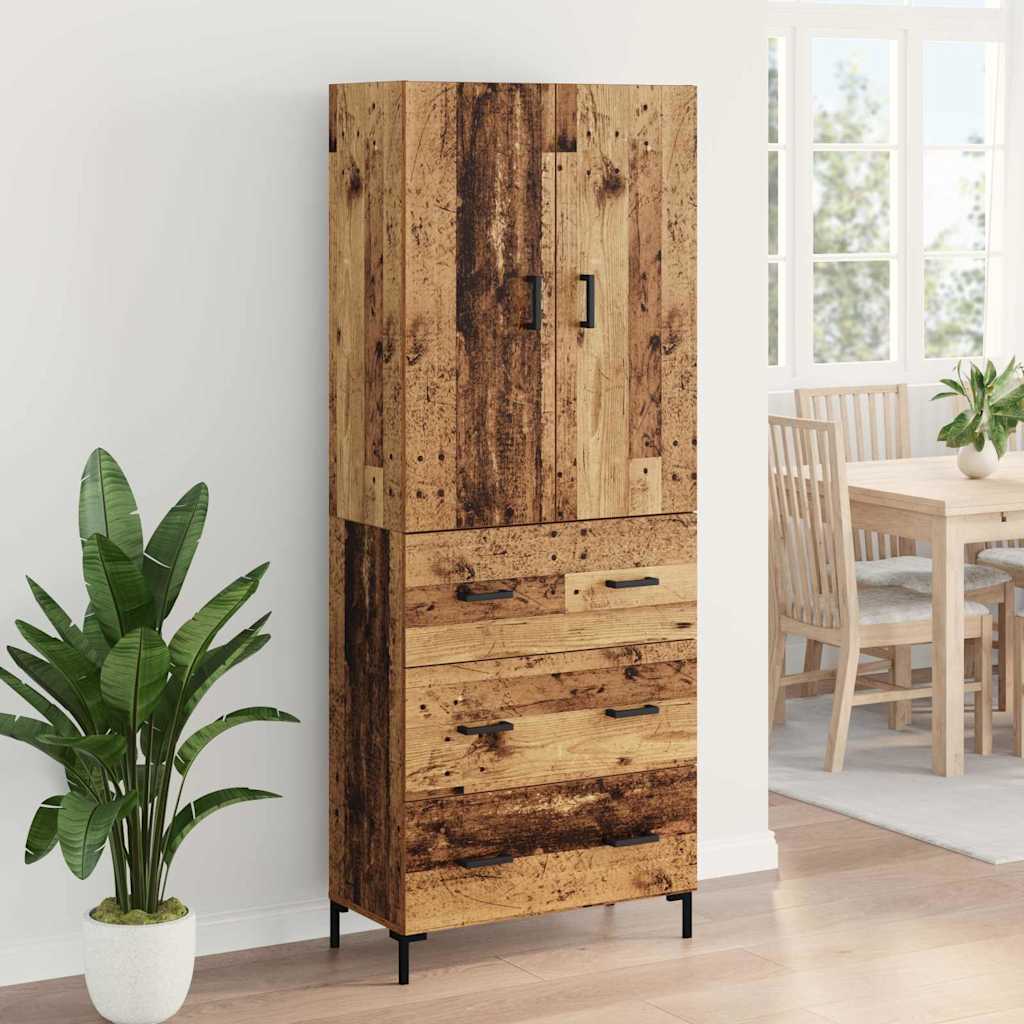 Highboard Zidne Staro drvo 69,5 x 34 x 180 cm Konstruirano drvo