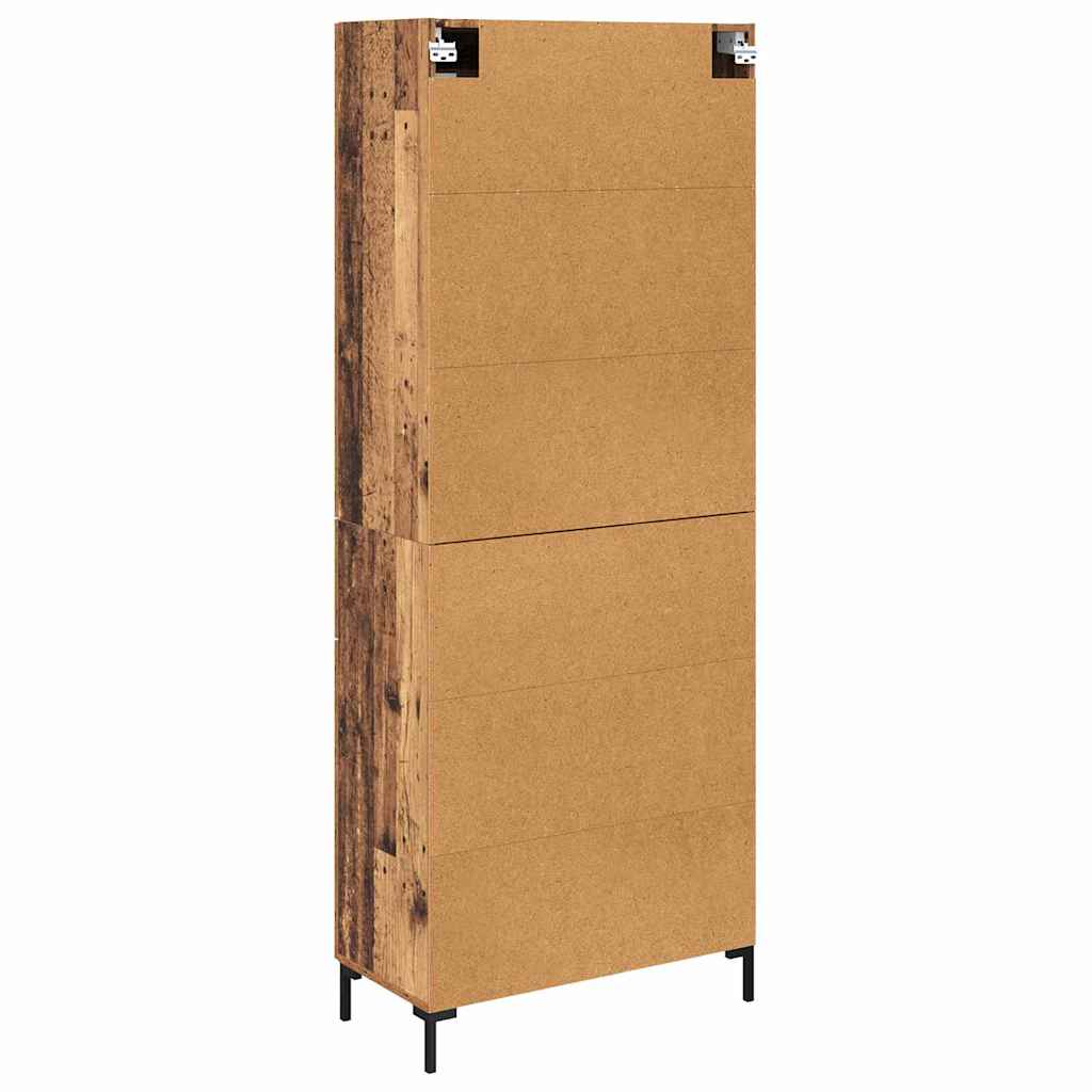 Highboard s ladicama 2 pcs Staro drvo Konstruirano drvo