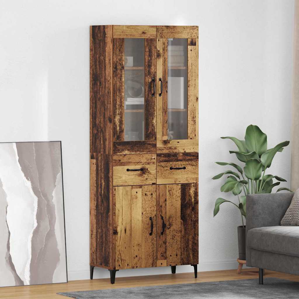 Highboard Zidne Staro drvo 69,5 x 34 x 180 cm Konstruirano drvo