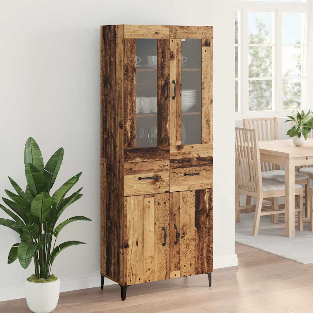 Highboard Zidne Staro drvo 69,5 x 34 x 180 cm Konstruirano drvo