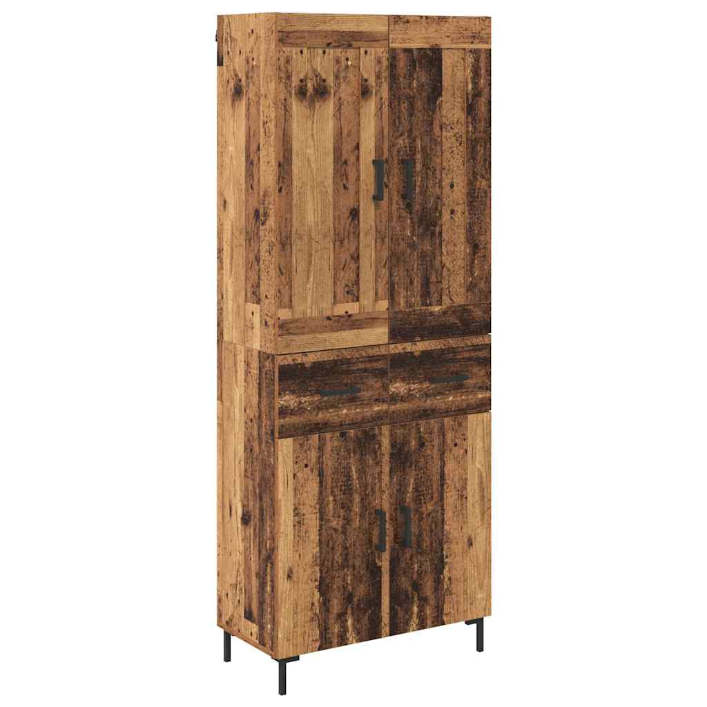 Highboard s ladicama 2 pcs Staro drvo Konstruirano drvo