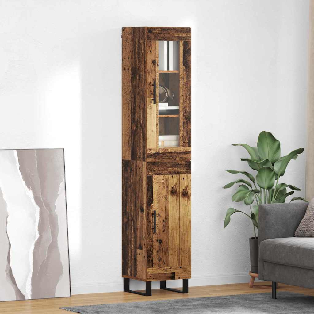 Highboard Staro drvo 34,5 x 34 x 180 cm Konstruirano drvo